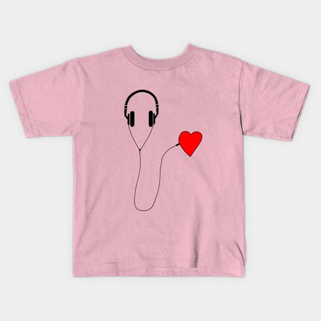 Listen your heart Kids T-Shirt by DarkoRikalo86